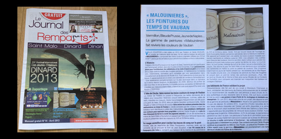 Les peintures malouinières dans le Journal des Remparts