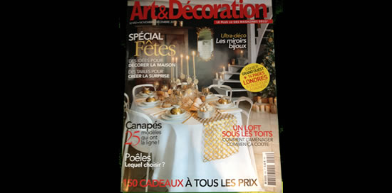 Villa Courtois dans « Art & Décoration » – Nov/Déc 2013